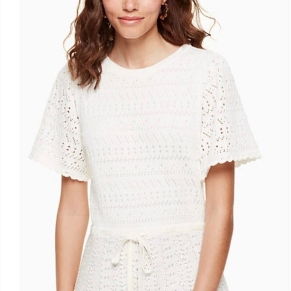 NWT kate spade flutter sleeve sweater retail dress size medium